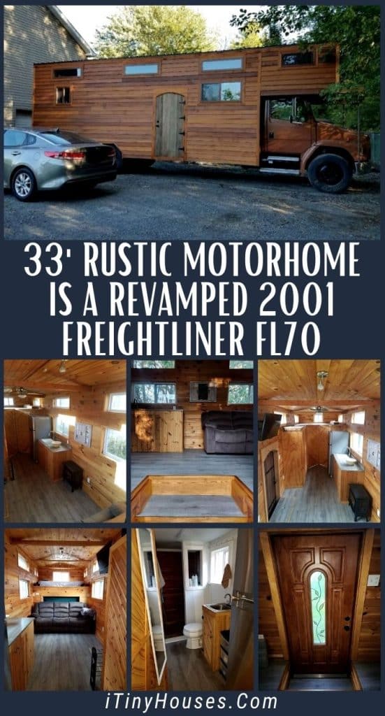 33' Rustic Motorhome Is a Revamped 2001 Freightliner Fl70 PIN (2)