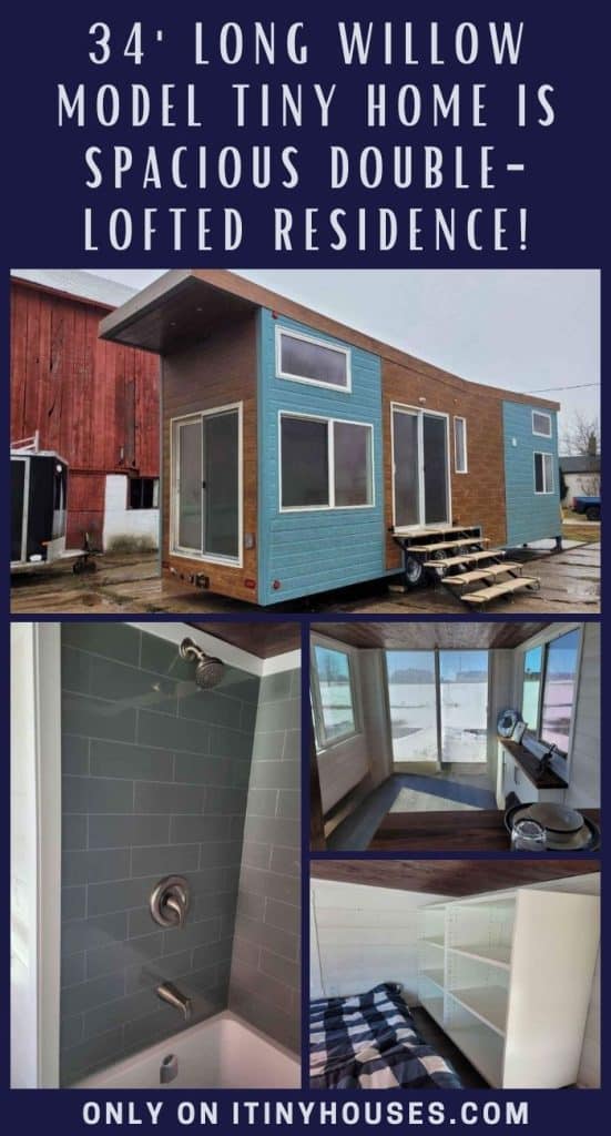 34' Long Willow Model Tiny Home is Spacious Double-Lofted Residence! PIN (2)
