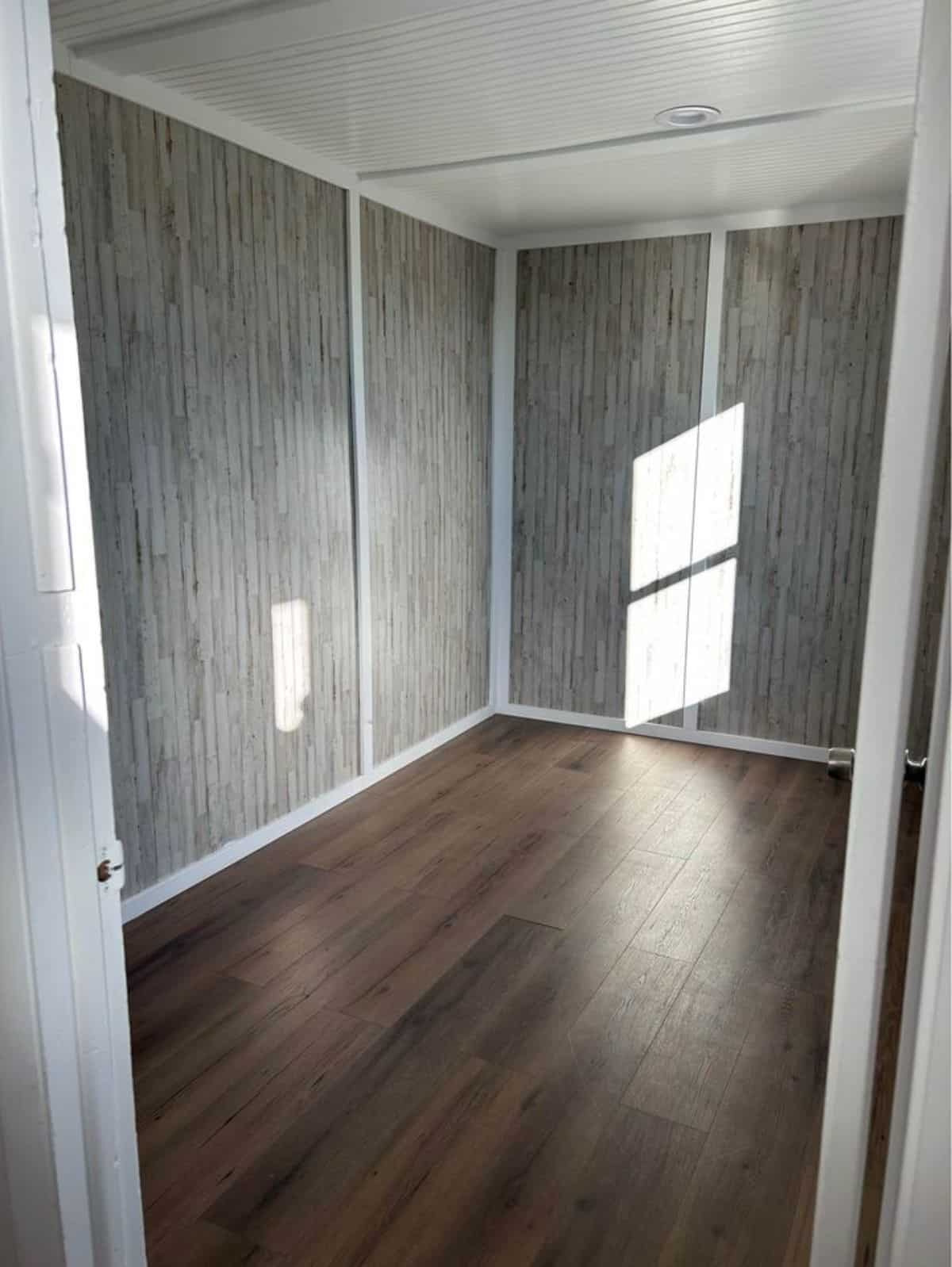 huge bedroom space can accommodate queen bed with wardrobe