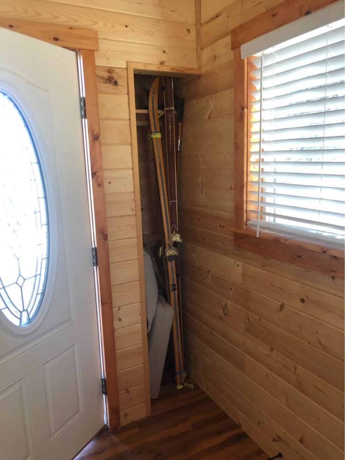 mini closet on the sides of main entrance door