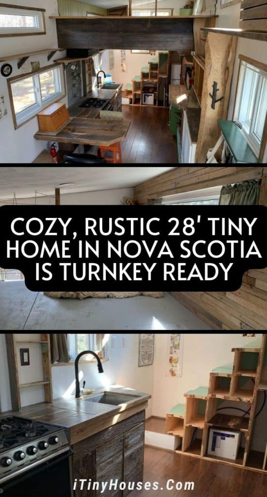 Cozy, Rustic 28' Tiny Home in Nova Scotia is Turnkey Ready PIN (1)