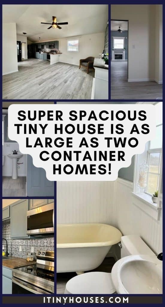 Super Spacious Tiny House Is As Large As Two Container Homes! PIN (3)