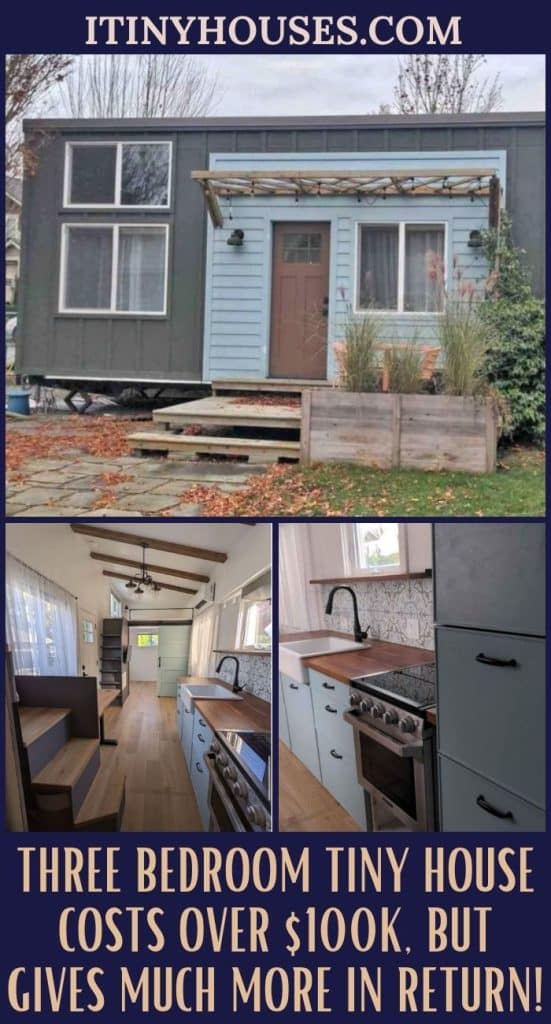 Three Bedroom Tiny House Costs Over $100K, but Gives Much More in Return! PIN (2)