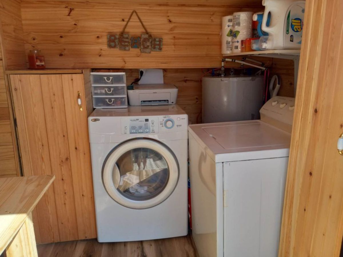 laundry room of the house