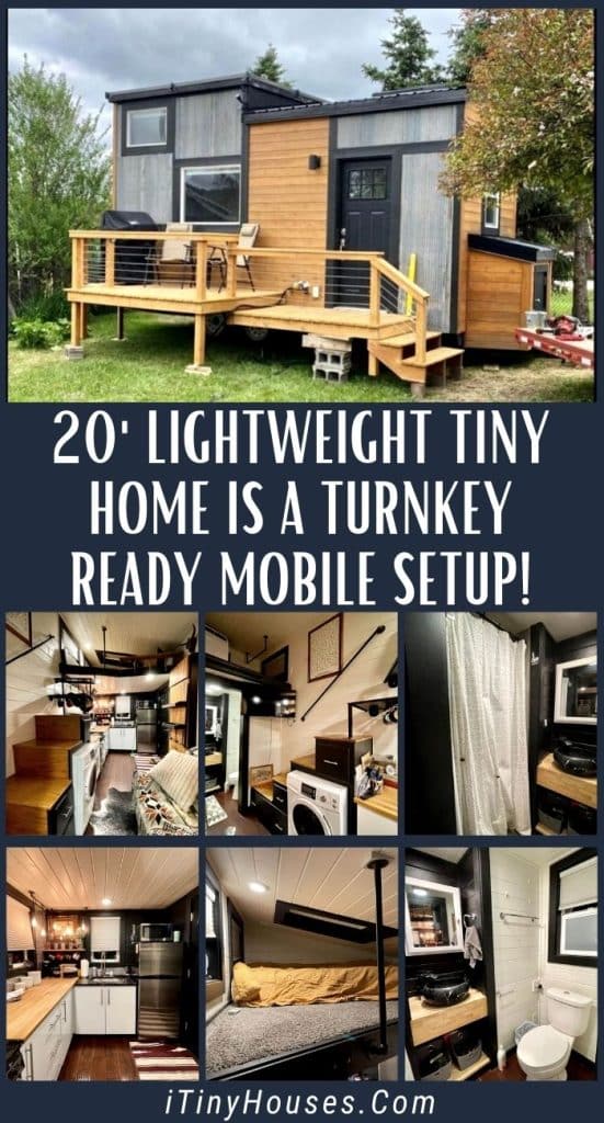 20' Lightweight Tiny Home Is a Turnkey Ready Mobile Setup! PIN (1)
