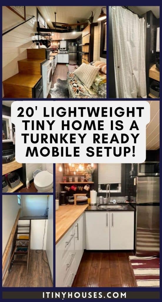 20' Lightweight Tiny Home Is a Turnkey Ready Mobile Setup! PIN (3)