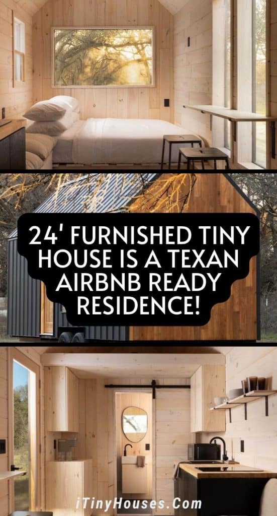 24' Furnished Tiny House Is a Texan AirBnb Ready Residence! PIN (1)