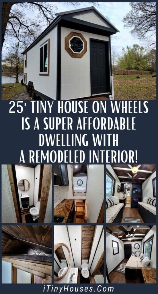 25' Tiny House on Wheels Is a Super Affordable Dwelling With a Remodeled Interior! PIN (1)