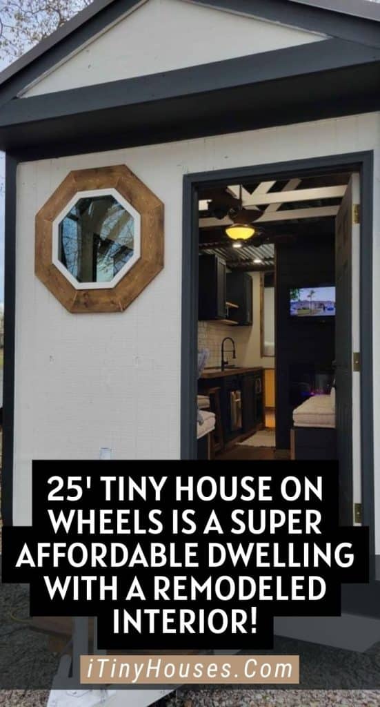 25' Tiny House on Wheels Is a Super Affordable Dwelling With a Remodeled Interior! PIN (2)