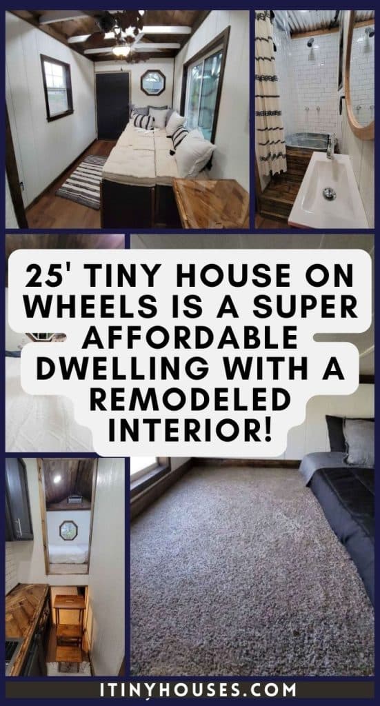 25' Tiny House on Wheels Is a Super Affordable Dwelling With a Remodeled Interior! PIN (3)