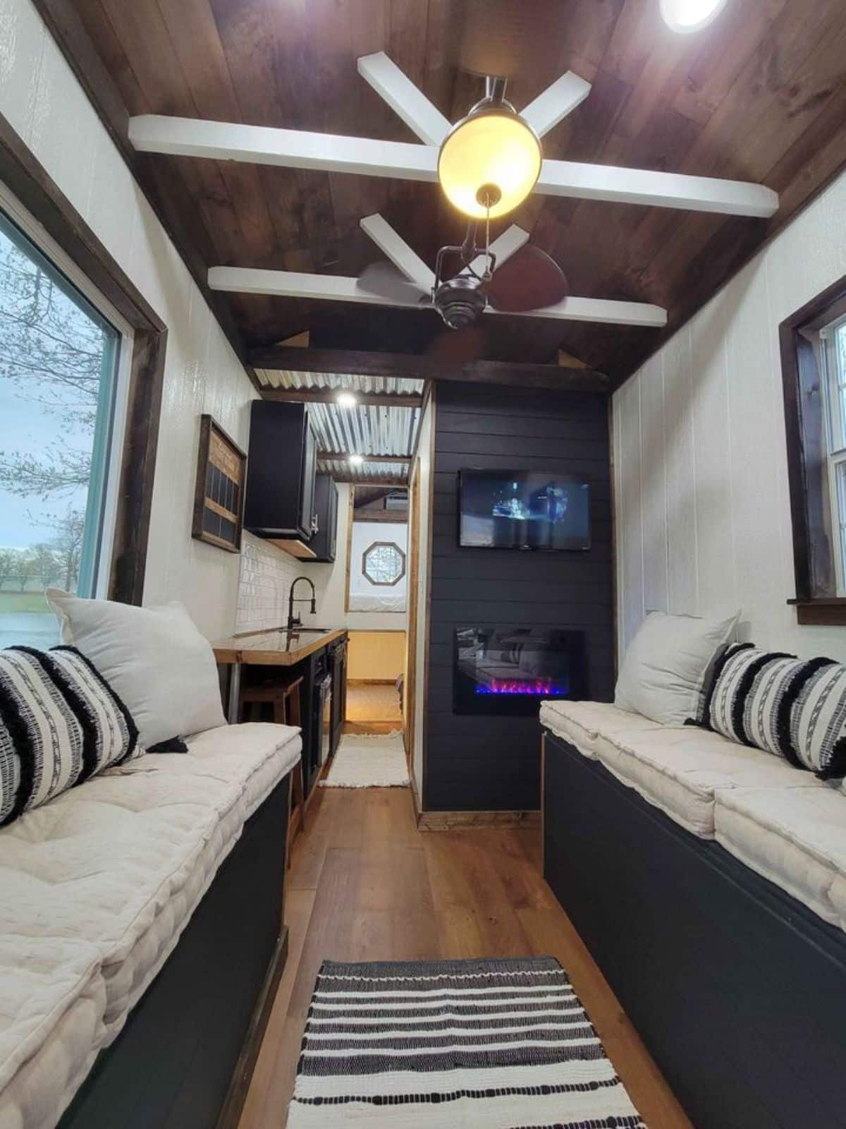 full length view of 25' tiny house on wheels