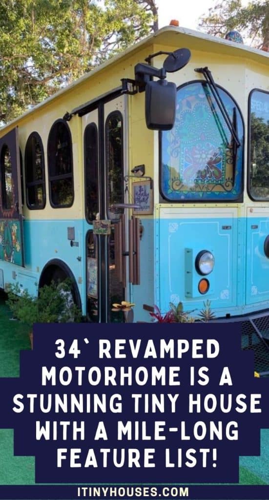 34' Revamped Motorhome Is a Stunning Tiny House With a Mile-long Feature List! PIN (3)