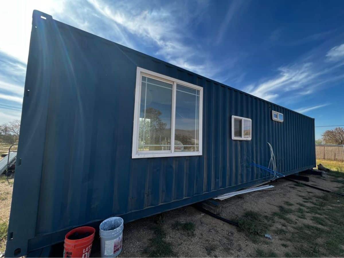 backside of budget container home
