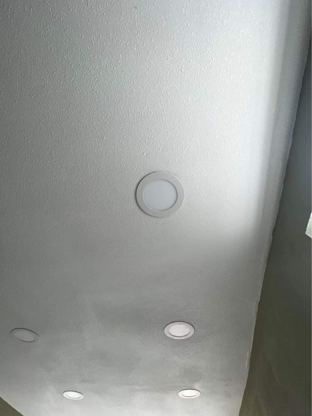 huge ceiling with LED lights installed