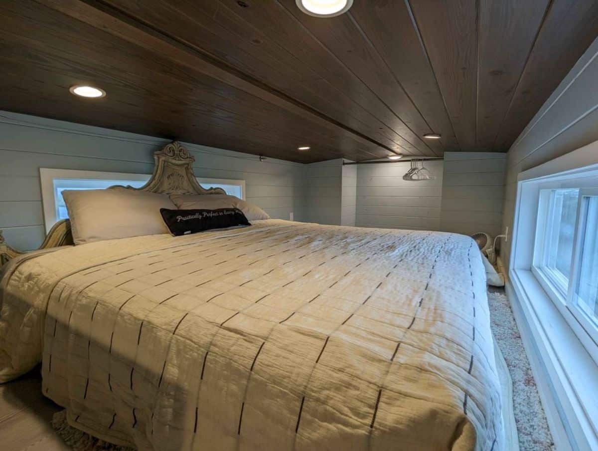 loft bedroom is stunning with huge bed
