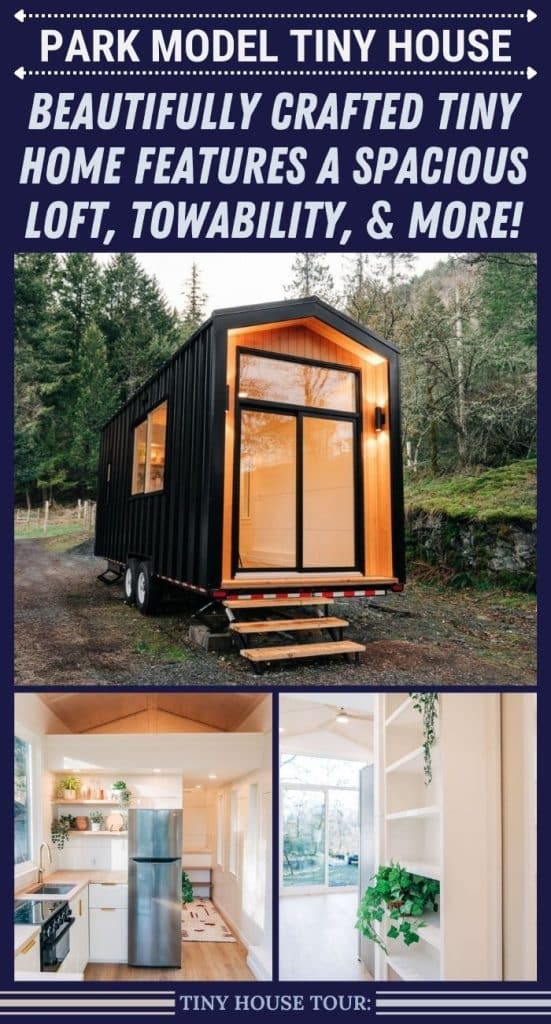 Beautifully Crafted Tiny Home Features a Spacious Loft, Towability, & More! PIN (1)