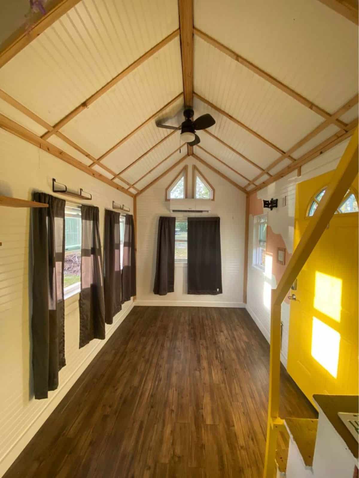 full length open area space of NOAH certified tiny home