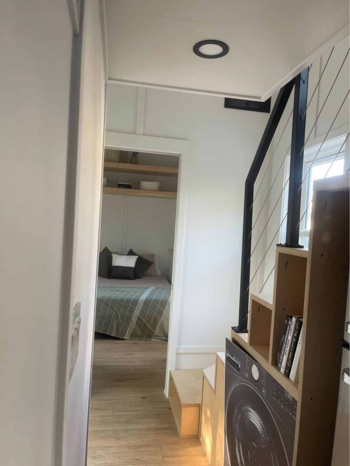 ample space left in both the main floor bedroom of NOAH Certified Tiny Home