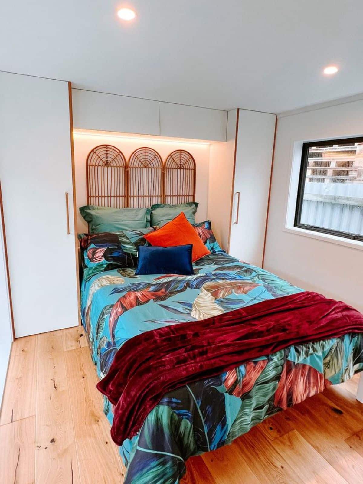 main floor bedroom is stunning with huge bed, wardrobe and still left with ample space