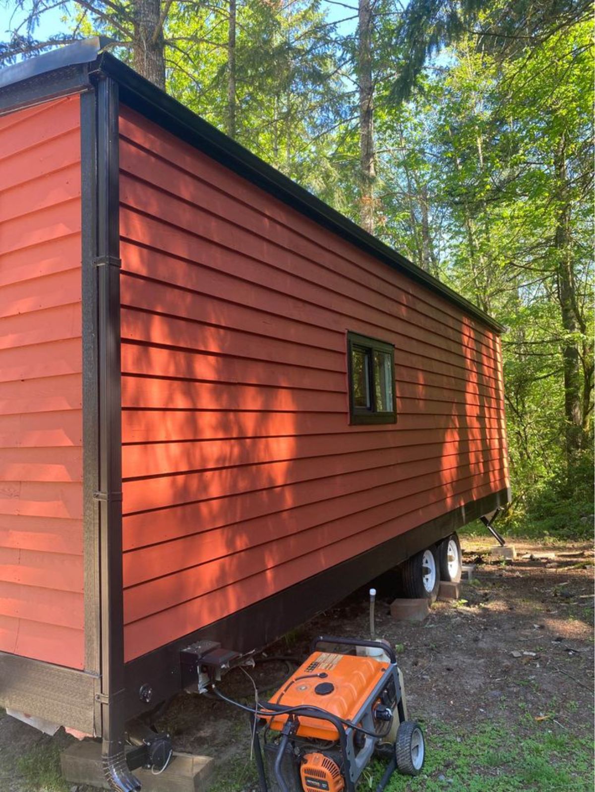backside of insulated tiny home