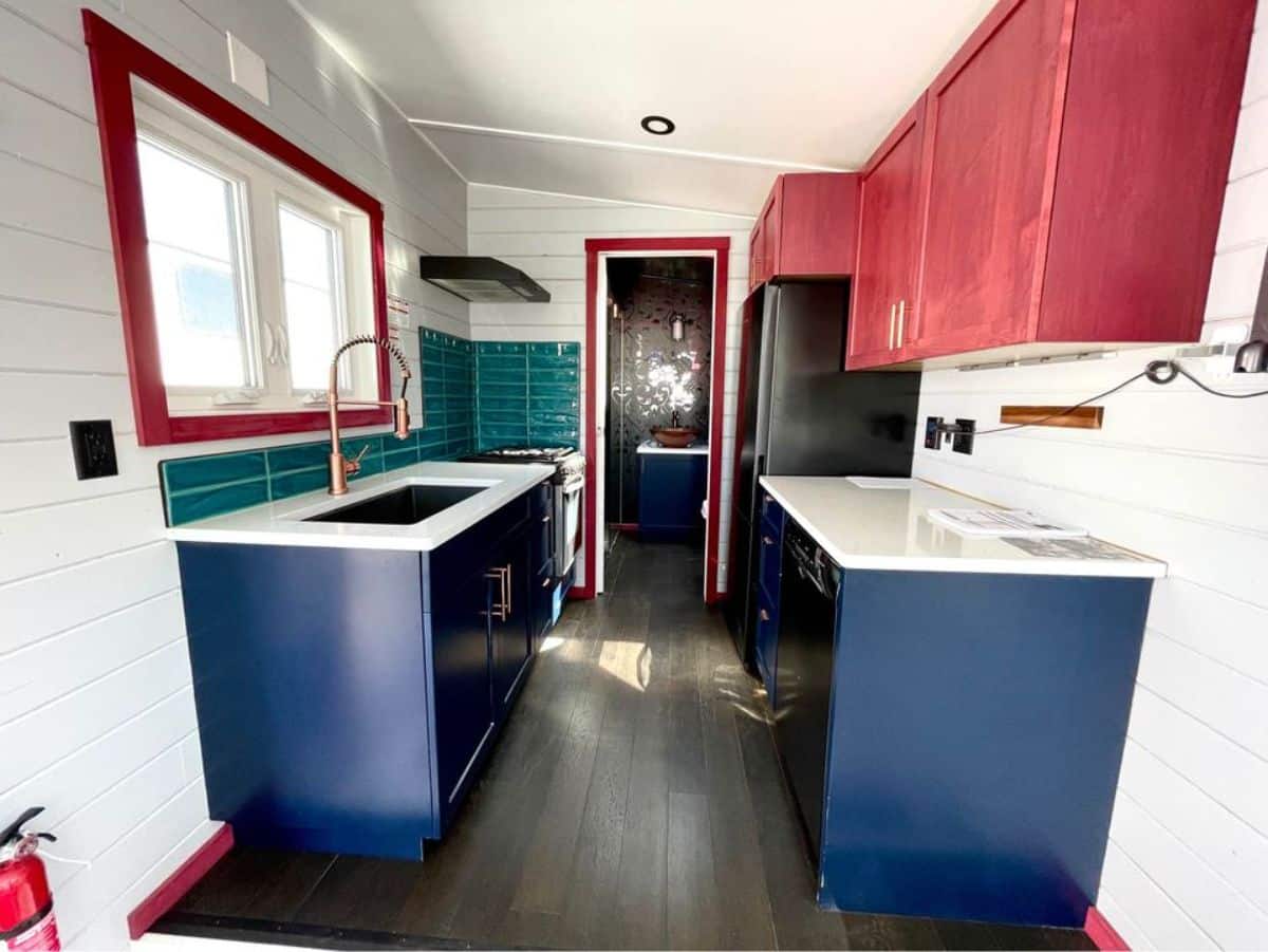 full length interiors of tiny home in Canada