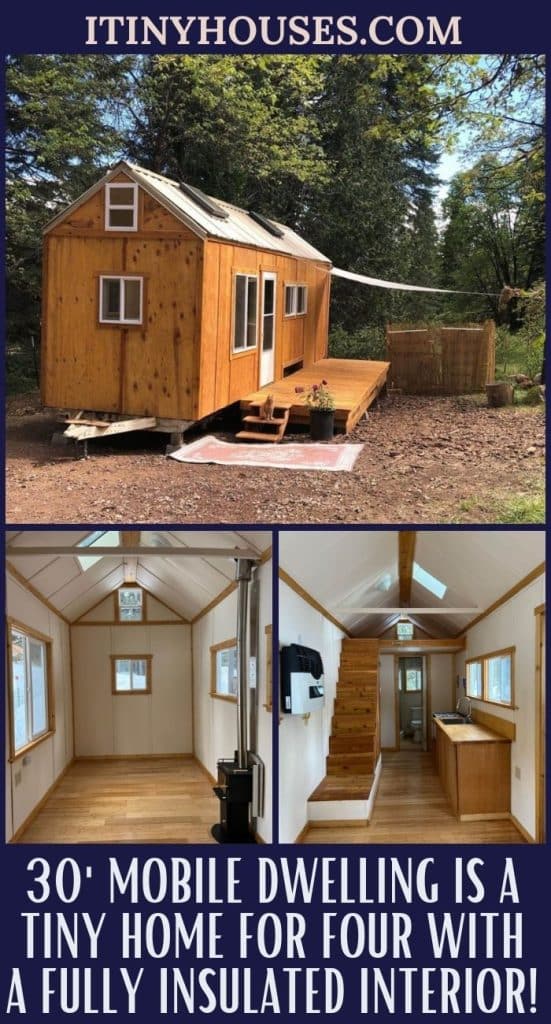 30' Mobile Dwelling is a Tiny Home For Four With a Fully Insulated Interior! PIN (2)