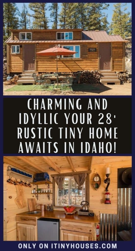 Charming and Idyllic Your 28' Rustic Tiny Home Awaits in Idaho! PIN (1)