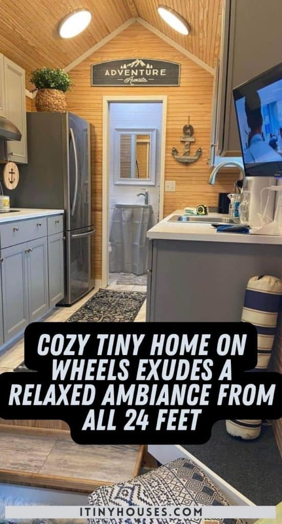 Cozy Tiny Home On Wheels Exudes a Relaxed Ambiance from all 24 Feet PIN (1)