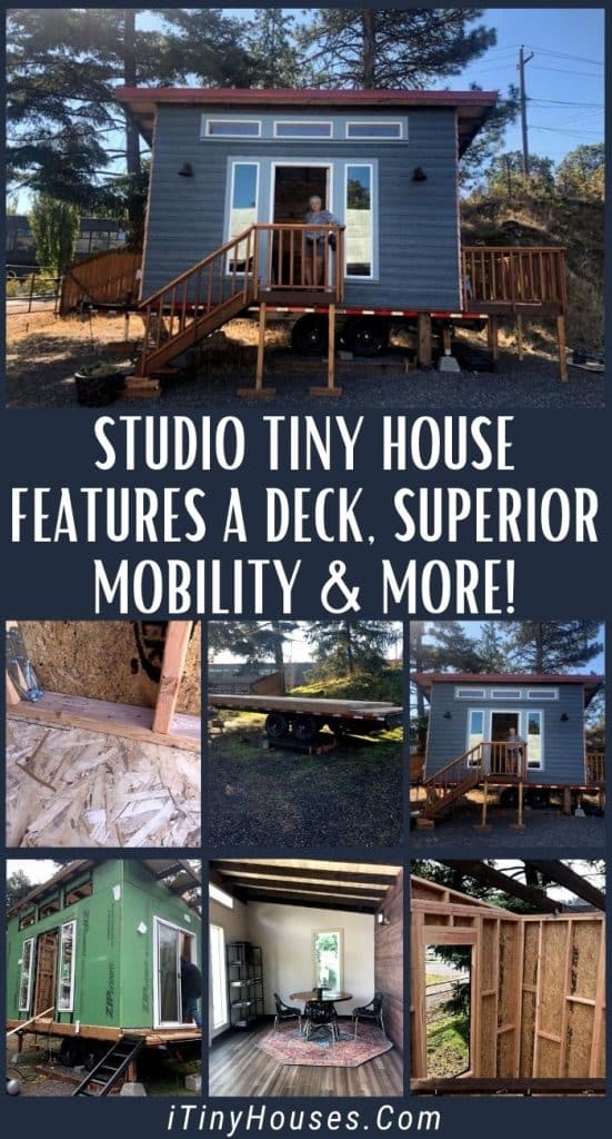 Studio Tiny House Features A Deck, Superior Mobility & More! PIN (1)