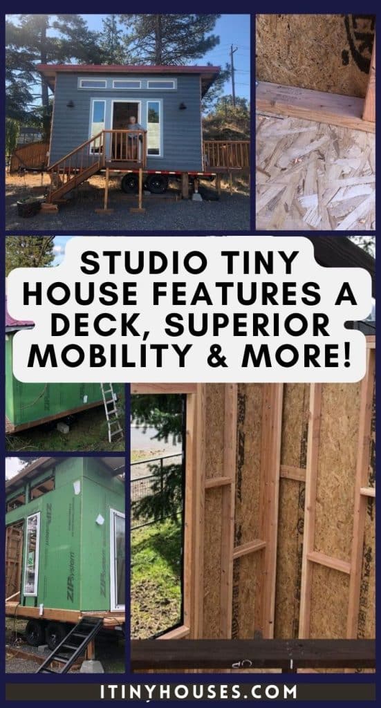 Studio Tiny House Features A Deck, Superior Mobility & More! PIN (3)