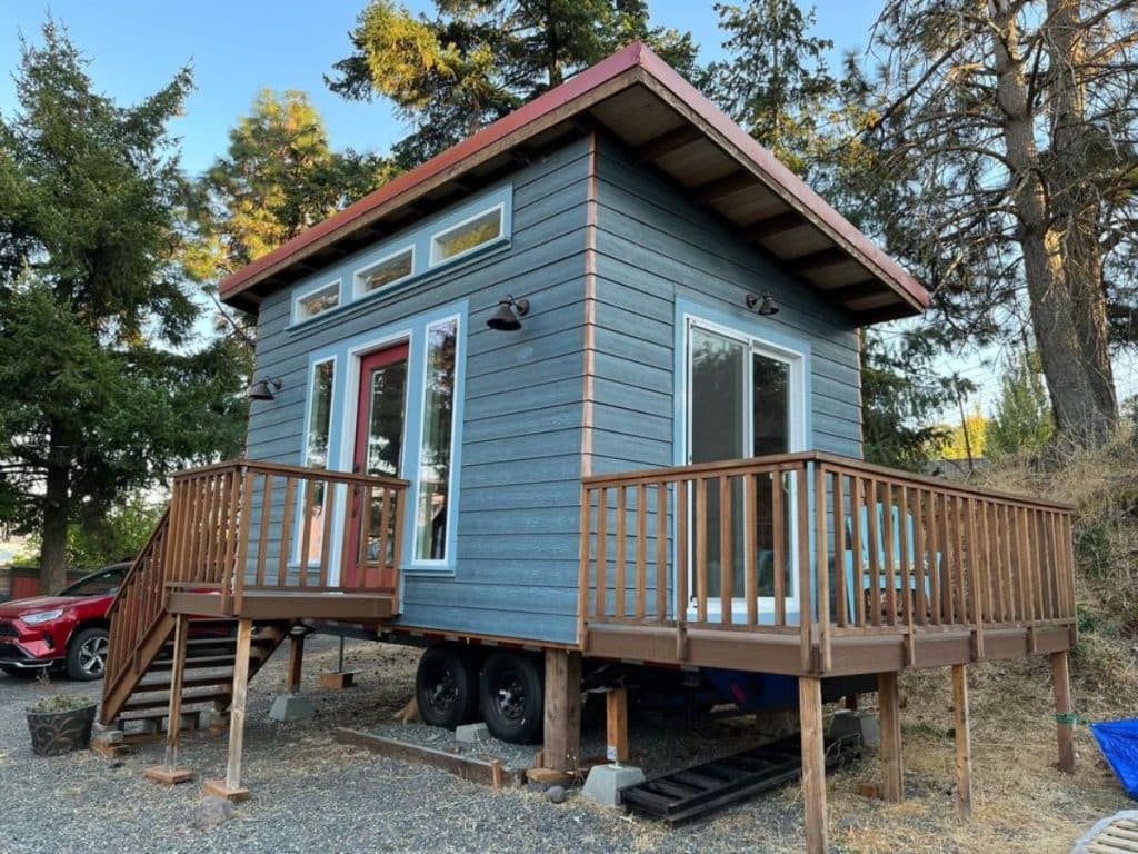 Studio Tiny House Features A Deck, Superior Mobility & More! - Tiny Houses