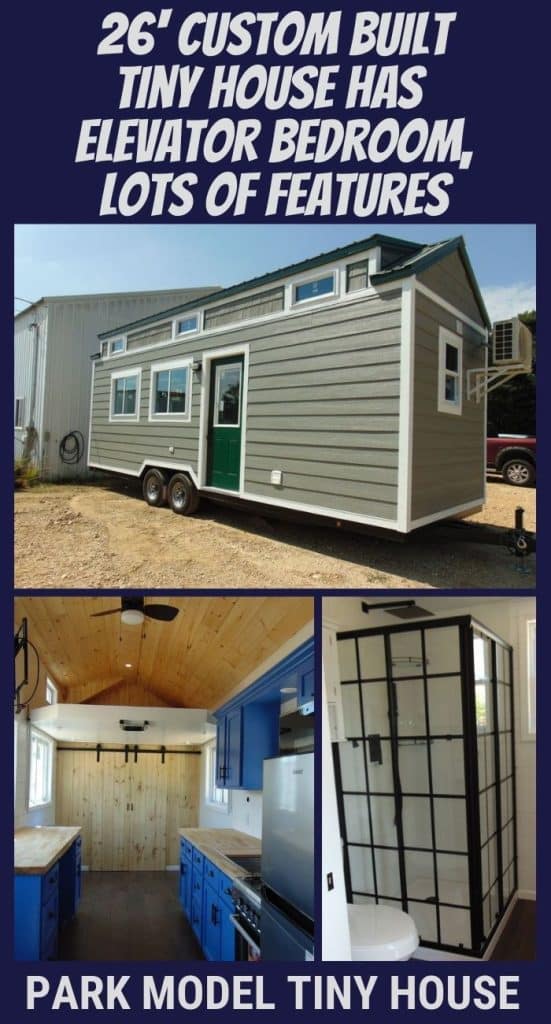 26' Custom Built Tiny House Has Elevator Bedroom, Lots of Features PIN (3)