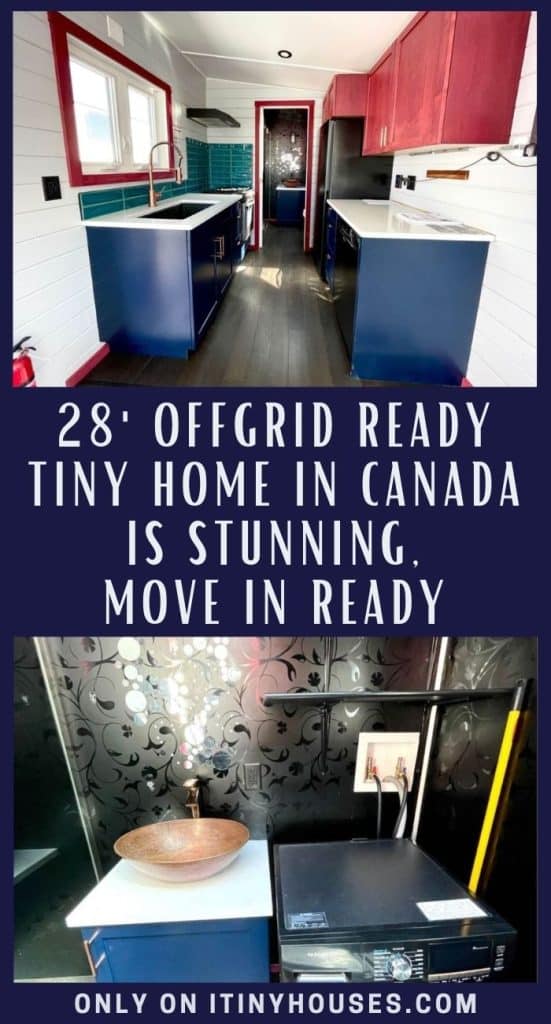 28' Offgrid Ready Tiny Home in Canada is Stunning, Move in Ready PIN (1)