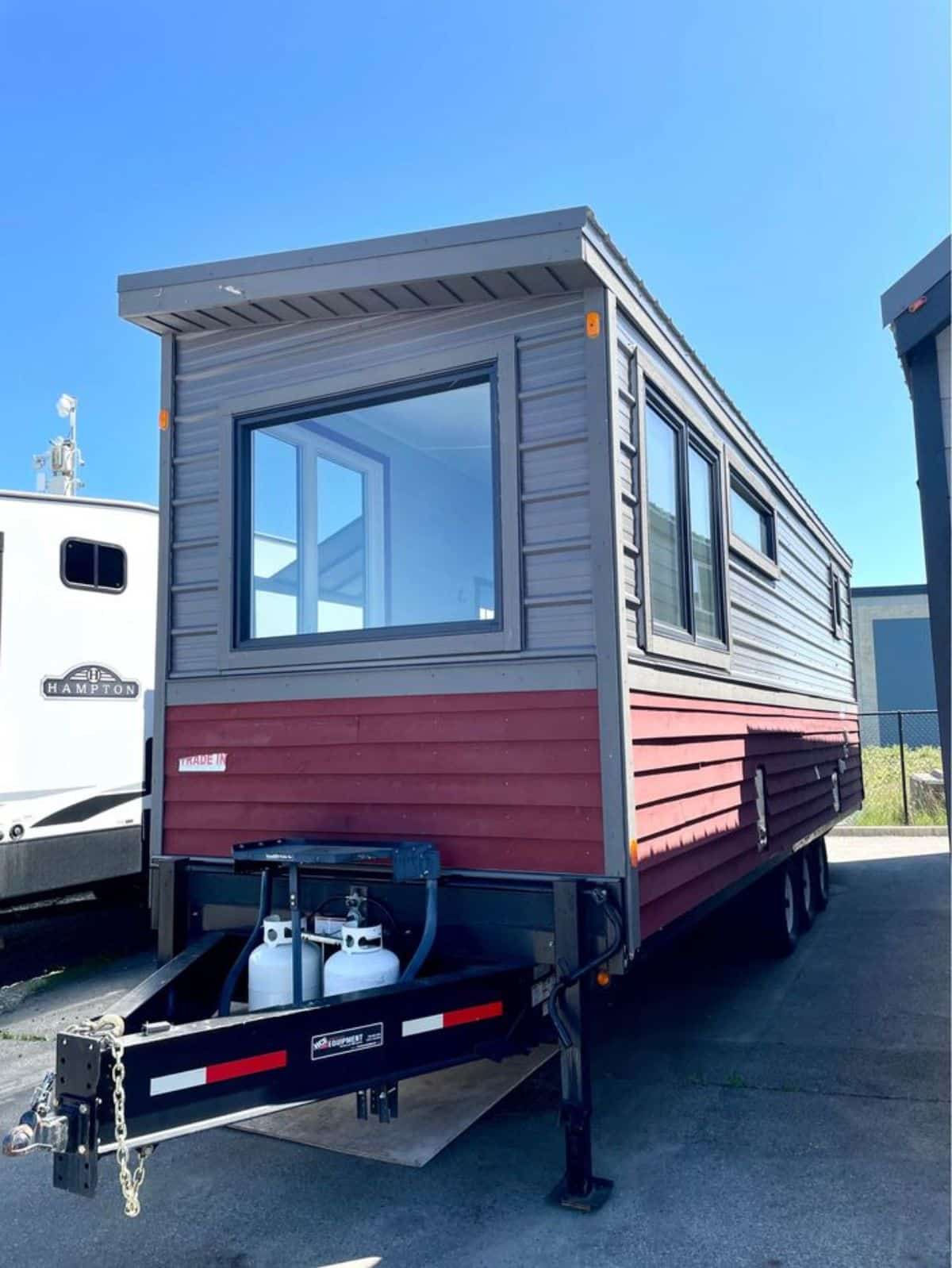 backside of tiny home in Canada