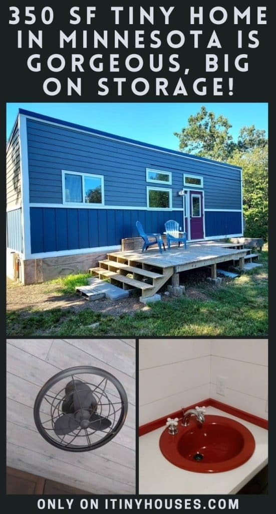 350 sf Tiny Home in Minnesota is Gorgeous, Big on Storage! PIN (1)