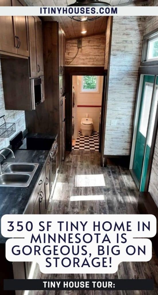 350 sf Tiny Home in Minnesota is Gorgeous, Big on Storage! PIN (2)