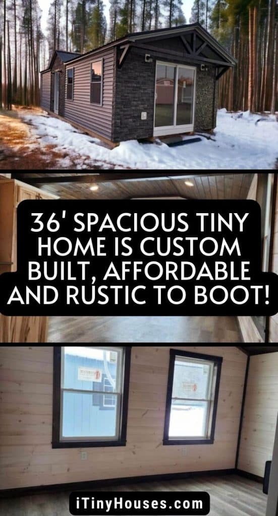 36' Spacious Tiny Home Is Custom Built, Affordable and Rustic to Boot! PIN (1)