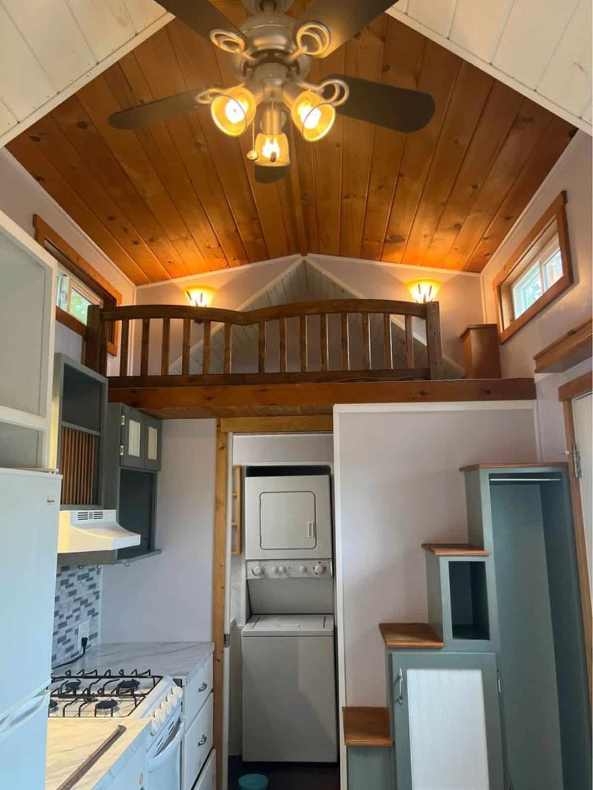 loft bedroom is accessible through the stairs on the main entrance door