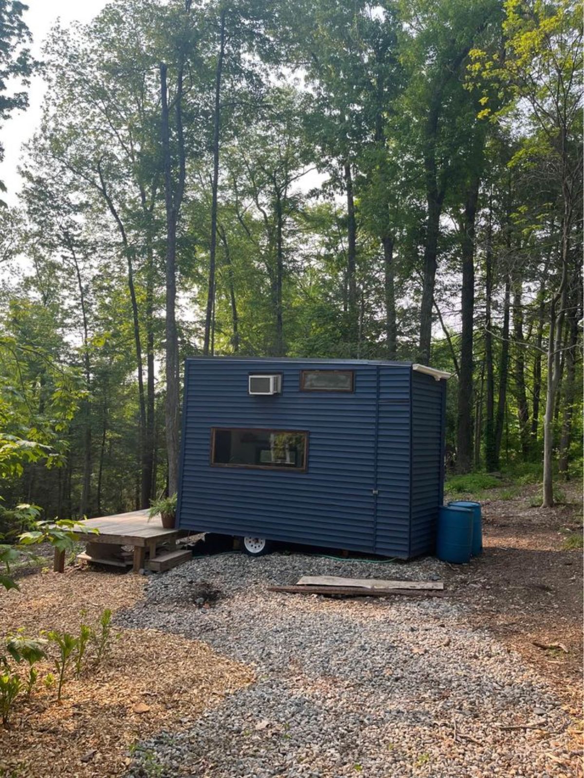 backside of fully insulated tiny home