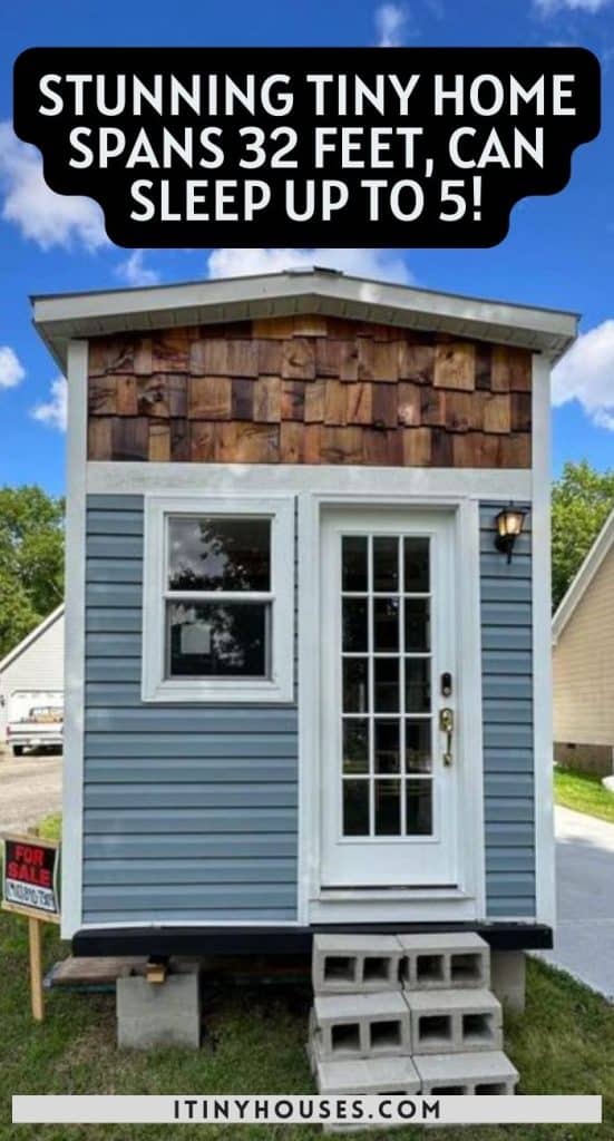 Stunning Tiny Home Spans 32 Feet, Can Sleep up to 5! PIN (3)