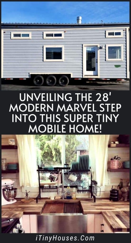 Unveiling the 28' Modern Marvel Step Into This Super Tiny Mobile Home! PIN (3)