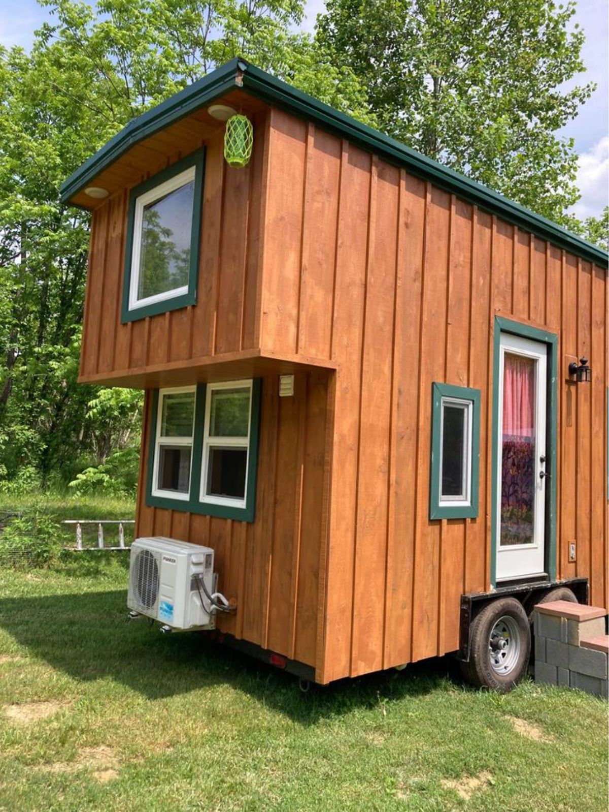 backside of two bedroom tiny home