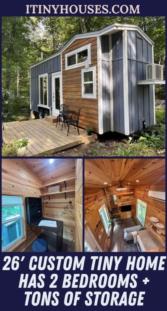 26' Custom Tiny Home Has 2 Bedrooms + Tons of Storage PIN (2)