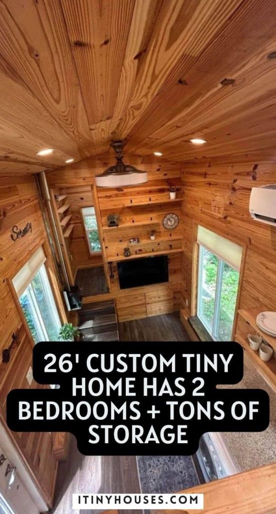 26' Custom Tiny Home Has 2 Bedrooms + Tons of Storage PIN (3)