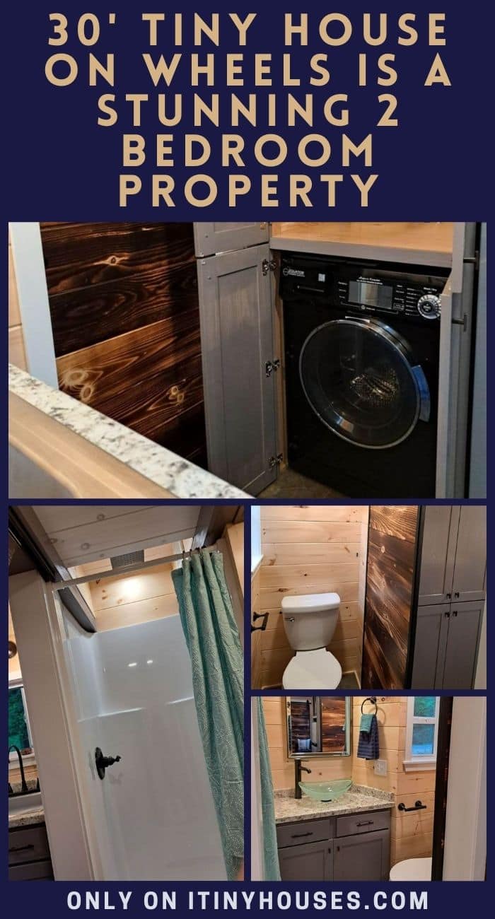 30' Tiny House On Wheels Is A Stunning 2 Bedroom Property - Tiny Houses