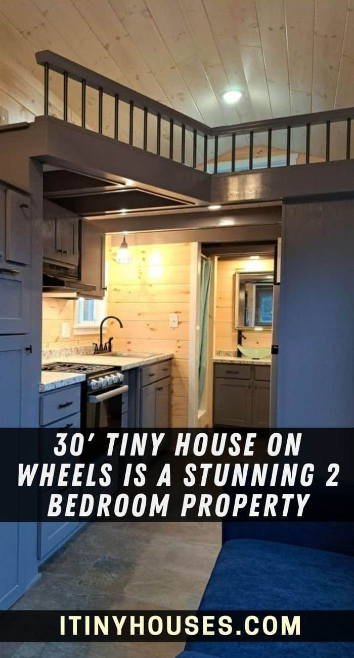 30' Tiny House On Wheels Is A Stunning 2 Bedroom Property - Tiny Houses