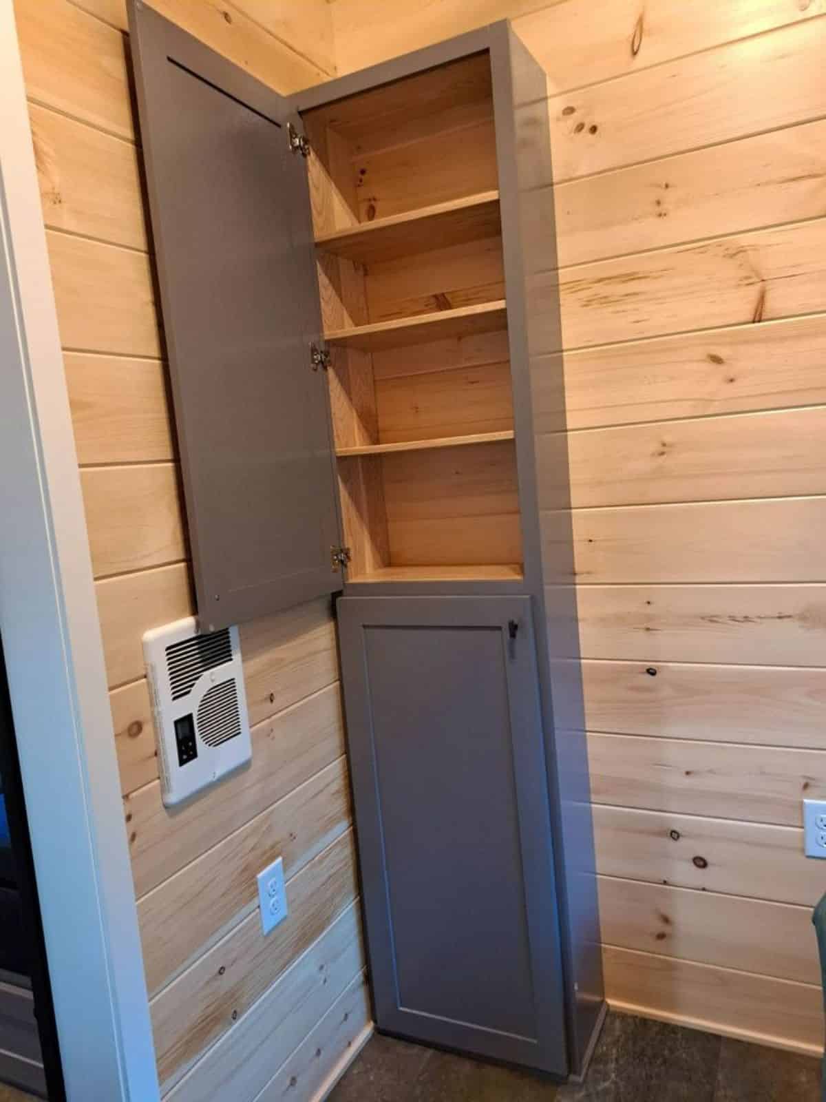 storage cabinets all over the house
