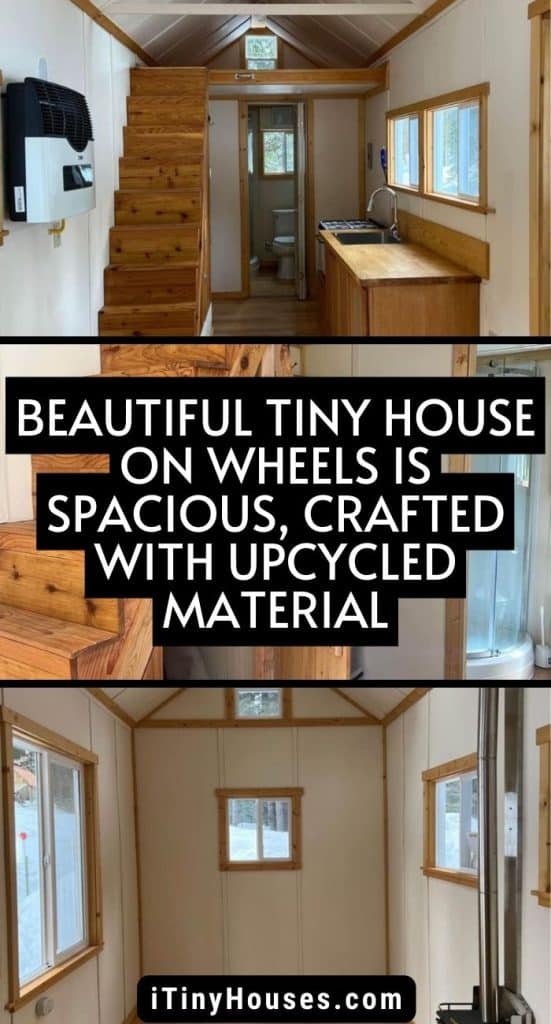 Beautiful Tiny House on Wheels is Spacious, Crafted with Upcycled Material PIN (1)