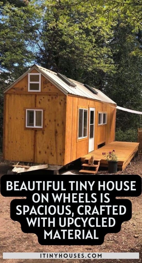 Beautiful Tiny House on Wheels is Spacious, Crafted with Upcycled Material PIN (3)