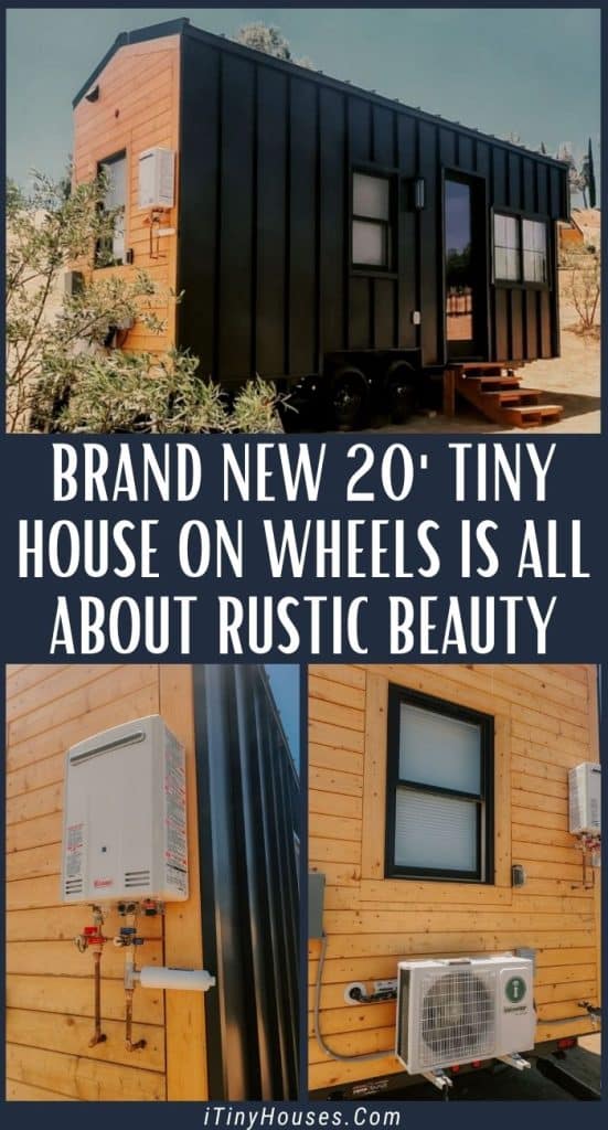 Brand New 20' Tiny House on Wheels is All About Rustic Beauty PIN (1)